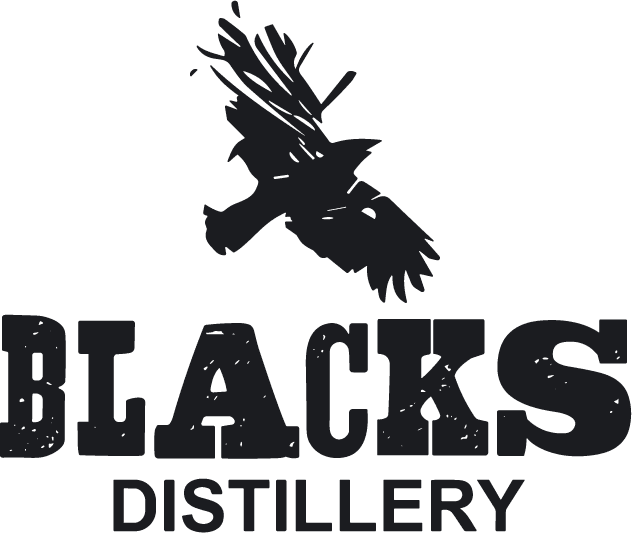 Black's Distillery whiskey brand logo